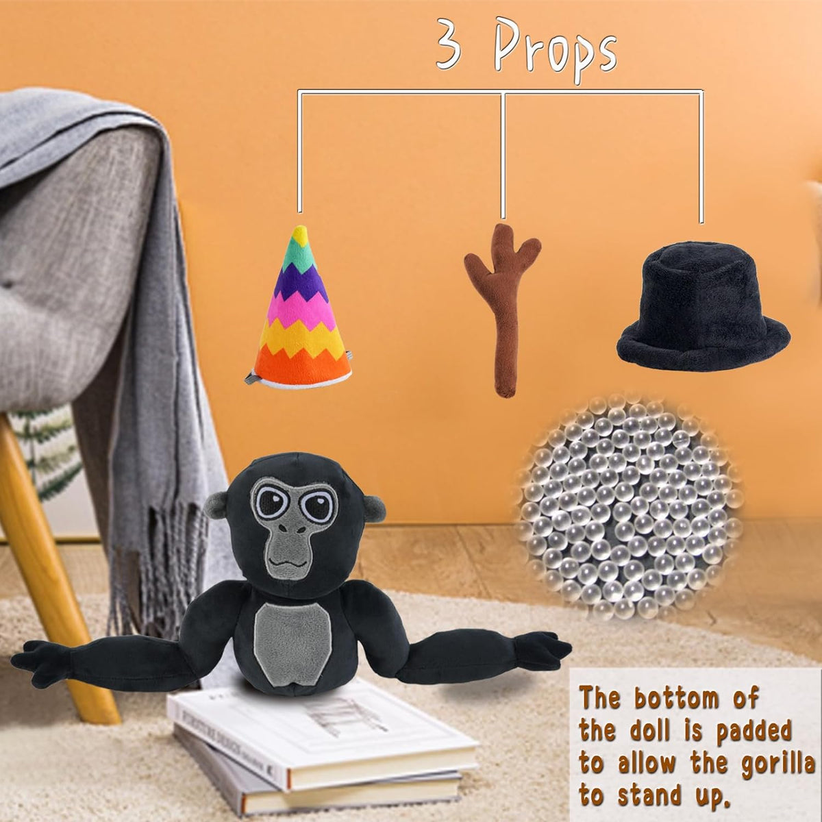 Gorilla Tag Monkey Plush Stuffed Animal Dolls Z16472
