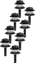 Black Plastic 2-Tier Post Light, Low Voltage 4W Incandescent, 20 Lumens L920540