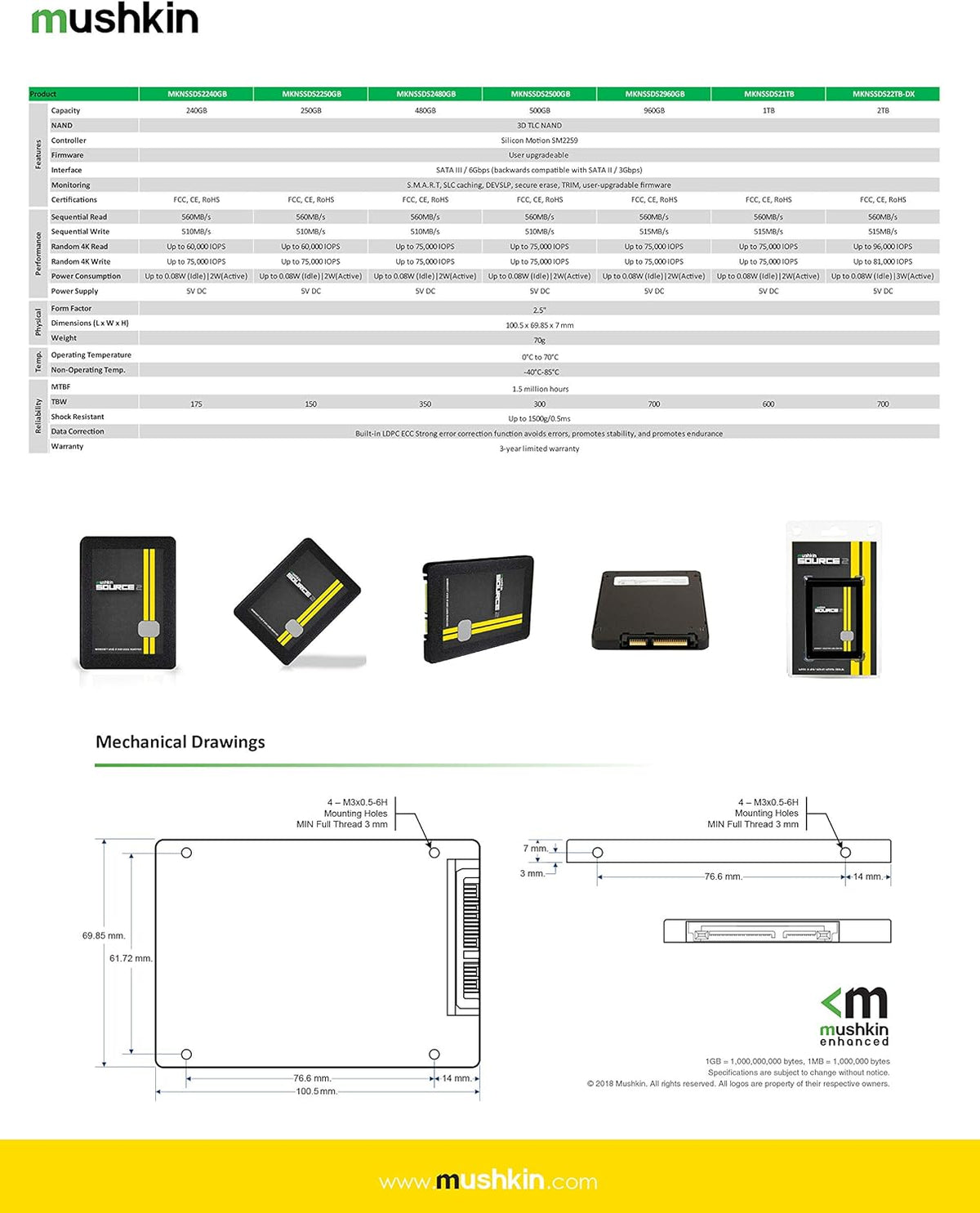 2TB 2.5 Inch SATA III Internal Solid State Drive X50562