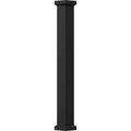 6 x 8' Textured Black Non-Tapered Aluminum Column with Capital & Base W68964