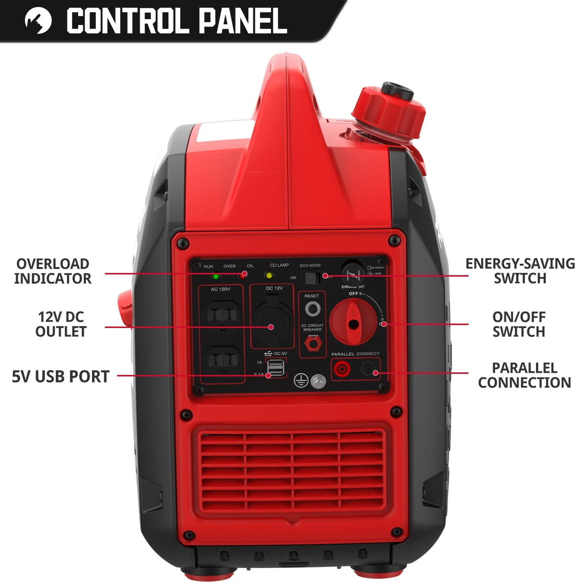 2500W Portable Inverter Gas Generator Z109610