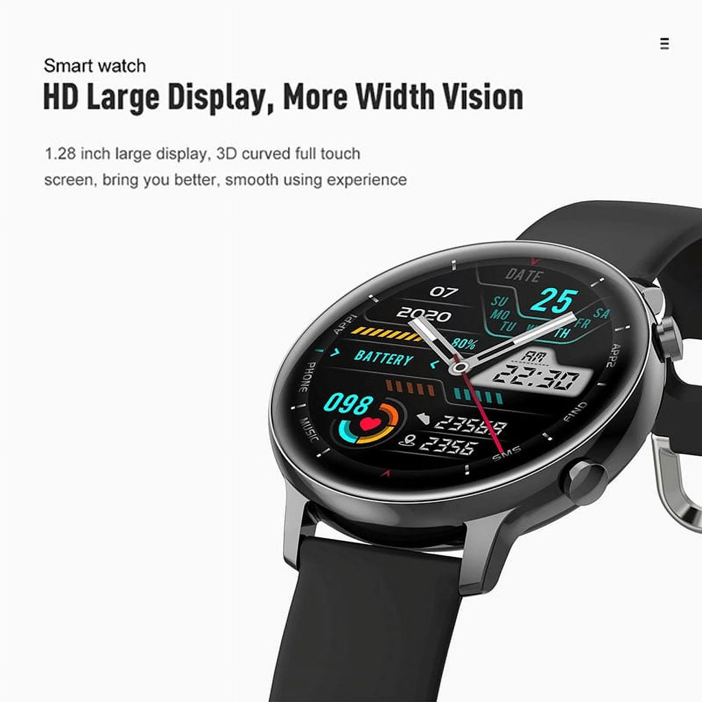 Wireless Smart Watch Heart Rate Fitness Bracelet (Black) M81619
