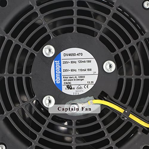 Axial Cooling Fan 120 * 120 * 38MM 230VAC X505