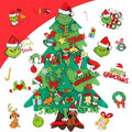 3.6FT DIY Felt Christmas Tree Set with 30PCS Ornaments X16896