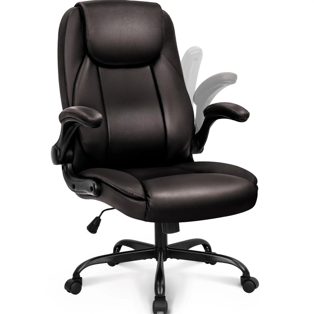 Brown Ergonomic PU Leather Office Chair K20164
