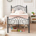 Twin Metal Platform Bed with Headboard and Footboard F5495