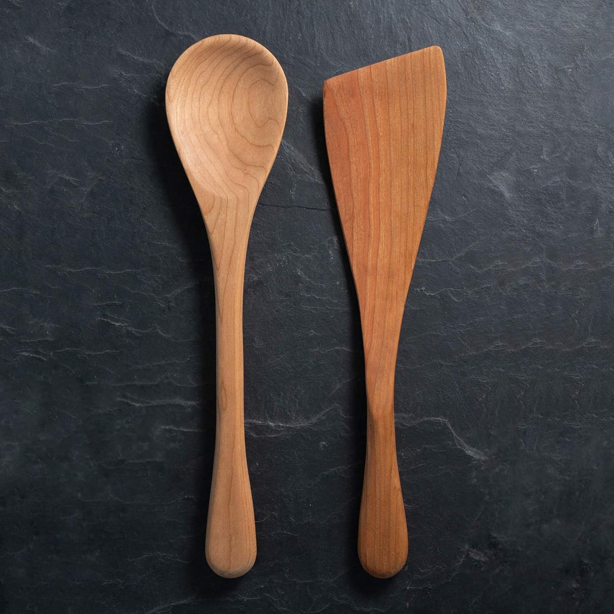 Cast Iron 5 Piece Kitchen Utensil Set with Wooden Cooking Utensils O48015