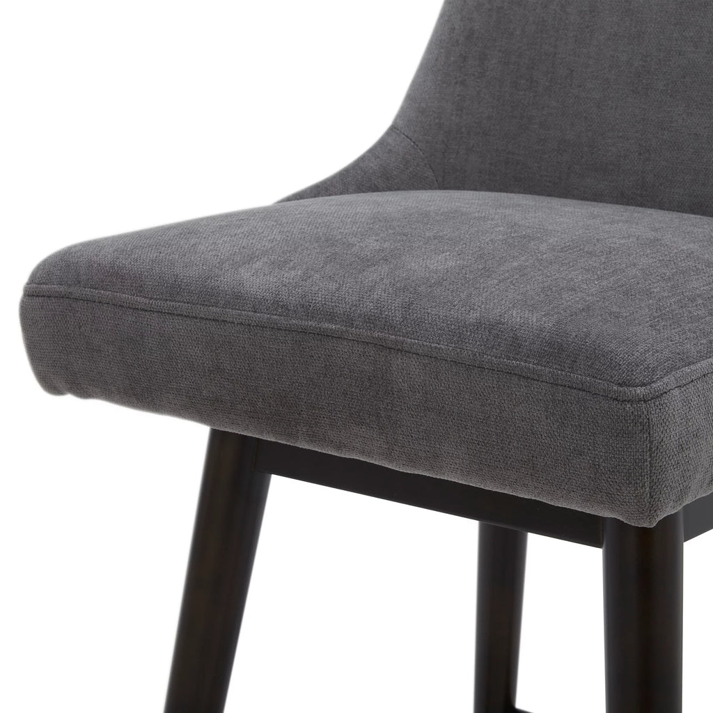 26 inch Swivel Upholstered Fabric Barstool T948