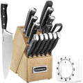 15-Piece Cutlery Block Set with Kitchen Timer T621