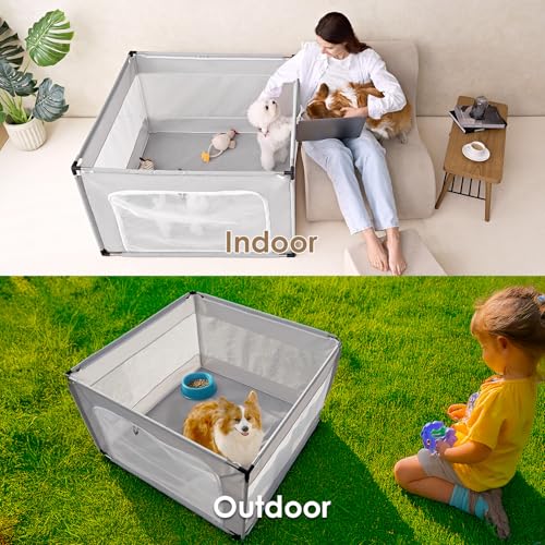 42x42x26 Inches Dog Playpen with Door N60710
