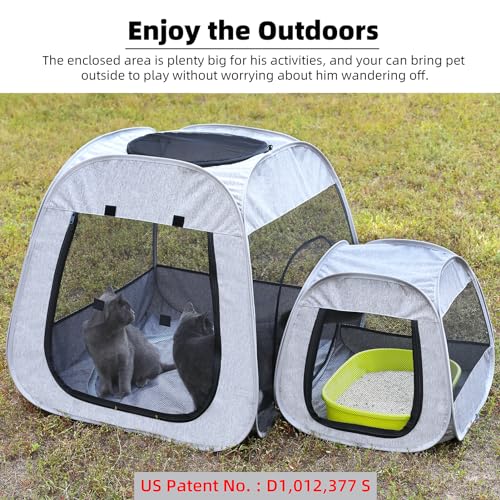 Portable Foldable Cat Playpen D3880