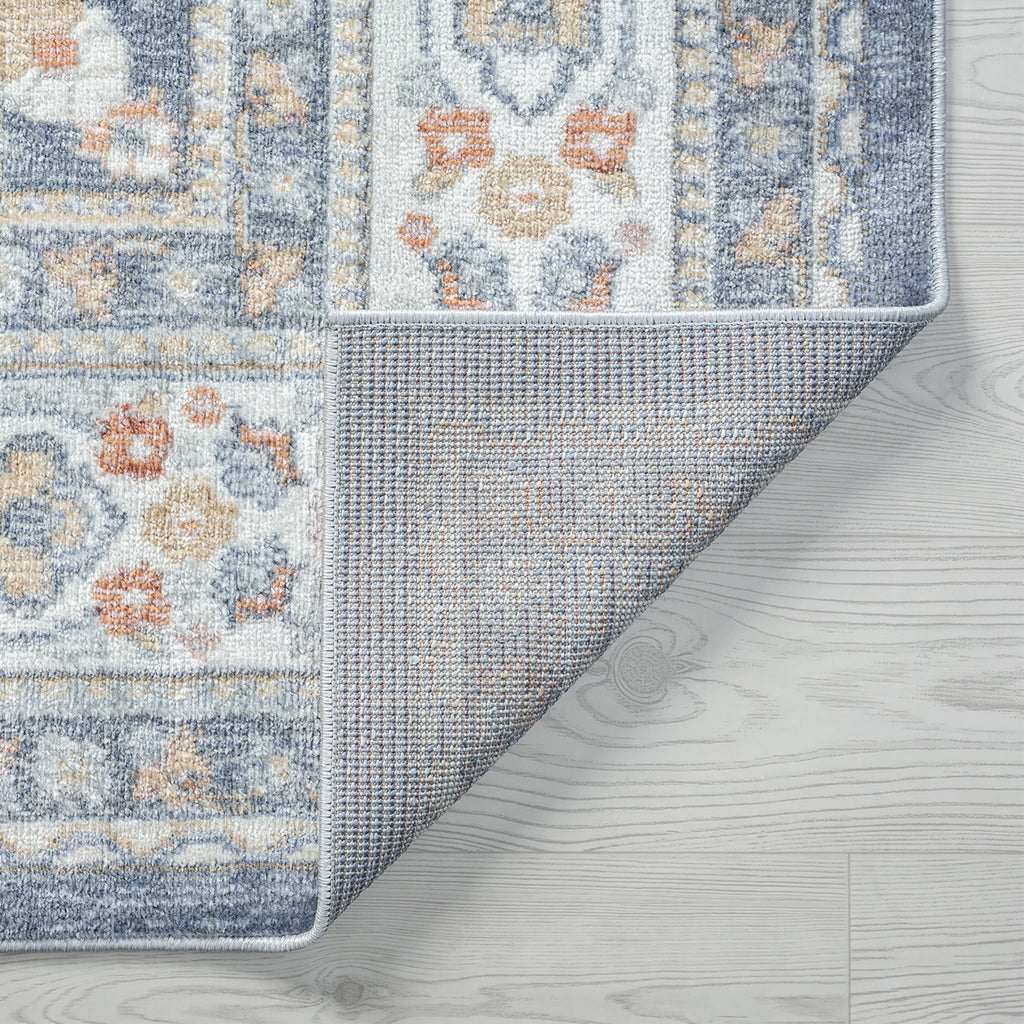 5x8 Area Rug Navy Gray V150489