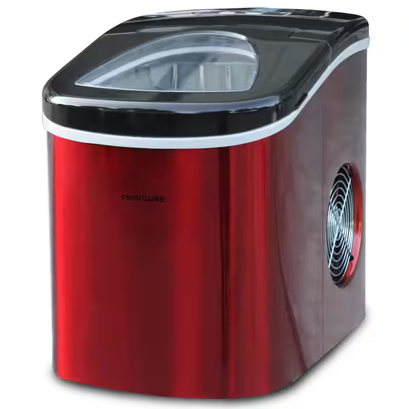 Portable Counter Top Ice Maker in Red Stainless S71685