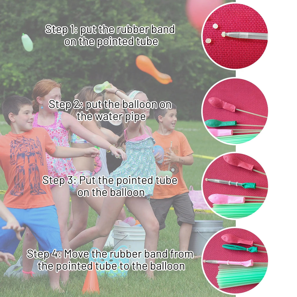 1200Pcs Multicolor Self Sealing Water Balloons D43355
