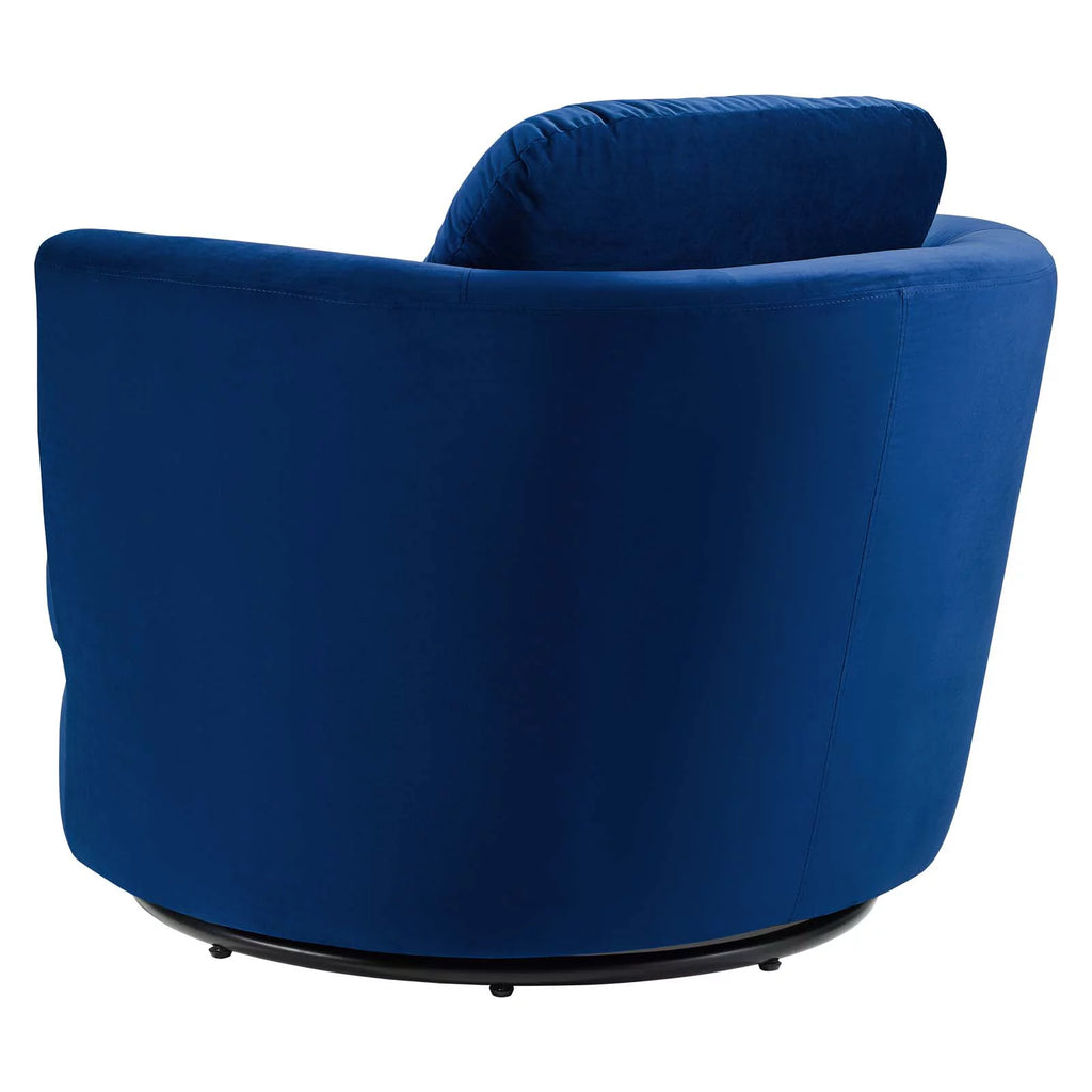Blue Velvet Accent Chair C369