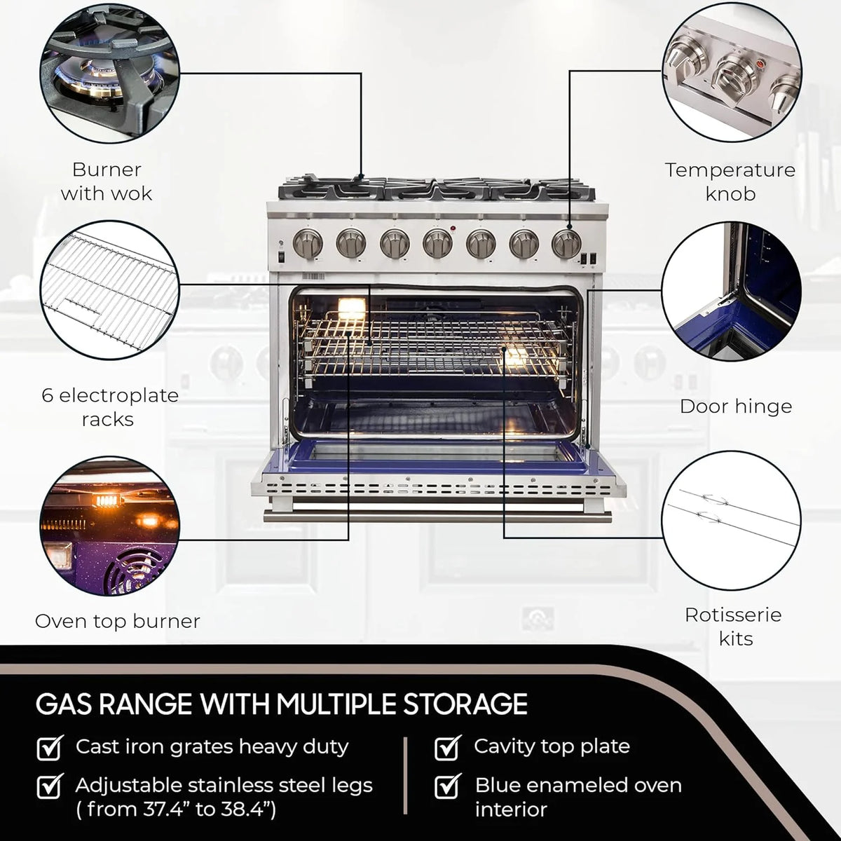 36" Freestanding Gas Range X582952