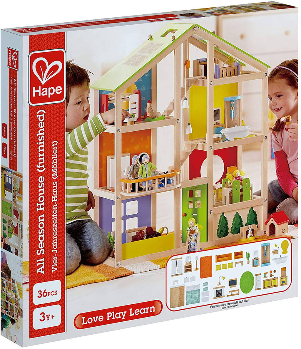 3 Story Wooden Dollhouse S9317