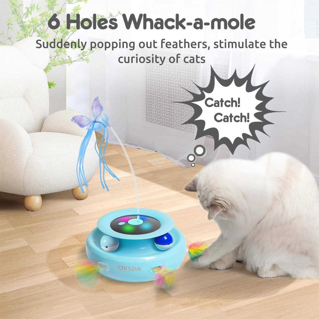 3-in-1 Rechargeable Interactive Cat Toys H477512