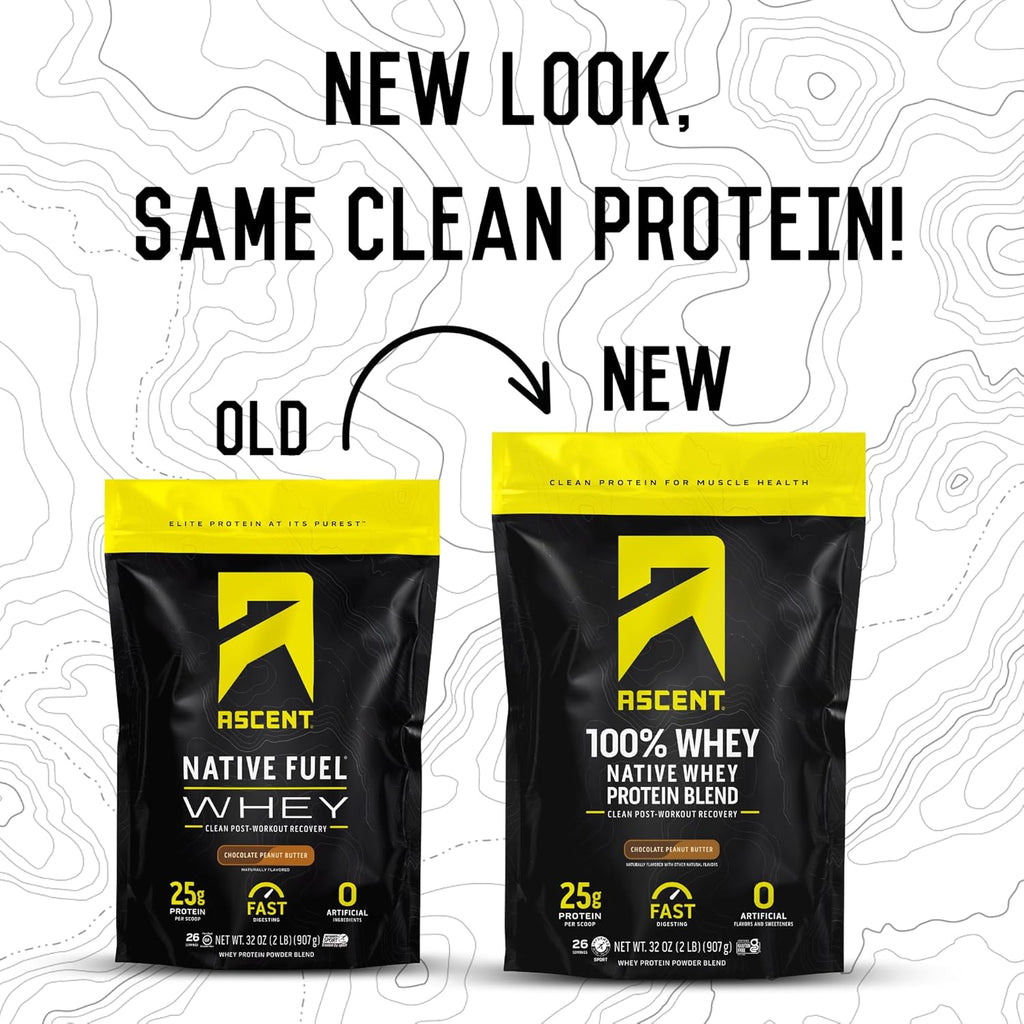 Chocolate Peanut Butter Whey Protein Powder 2 lb, Unflavored Creatine Monohydrate 45 Servings I818