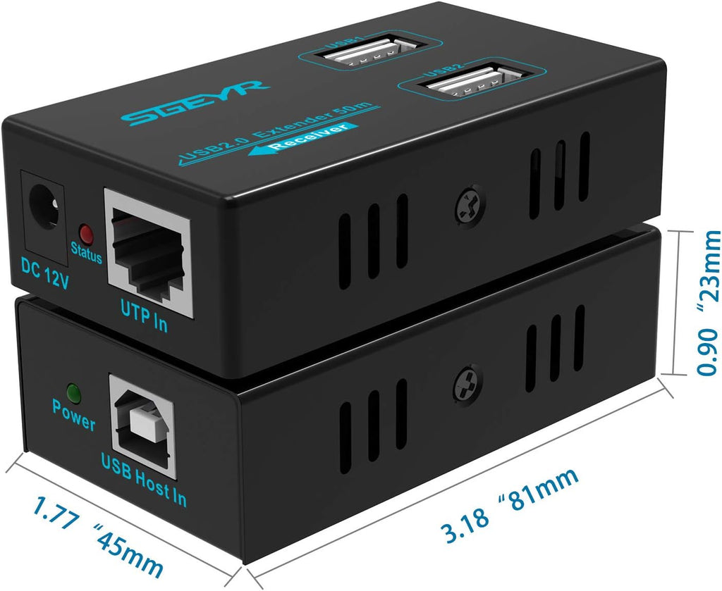 USB 2.0 Ethernet Extender Over Cat5e/6 V394901