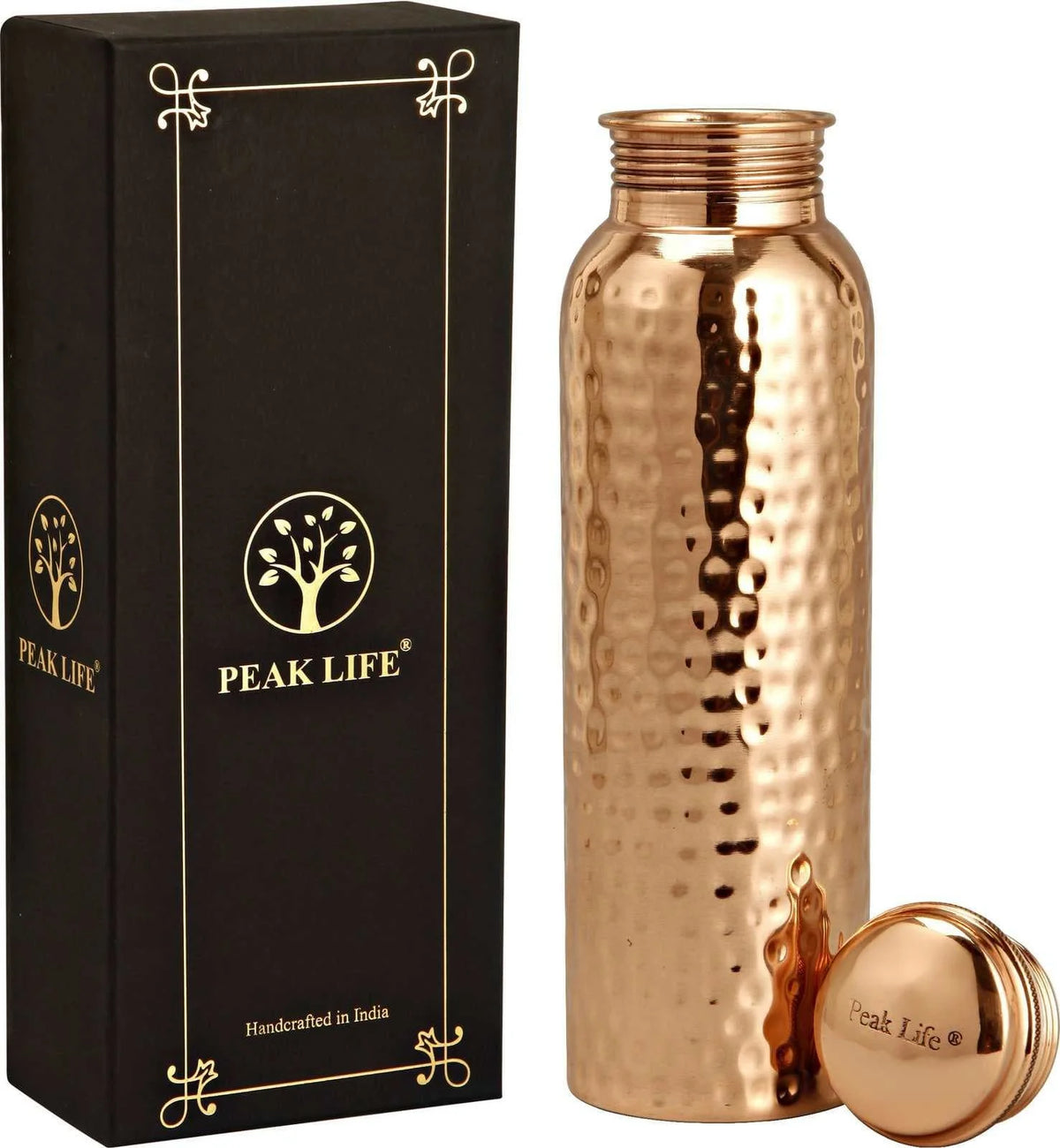 Hammered Copper Water Bottle F396441