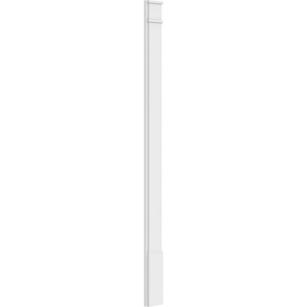 Plain PVC Pilaster with Standard Capital & Base (Pair) B278
