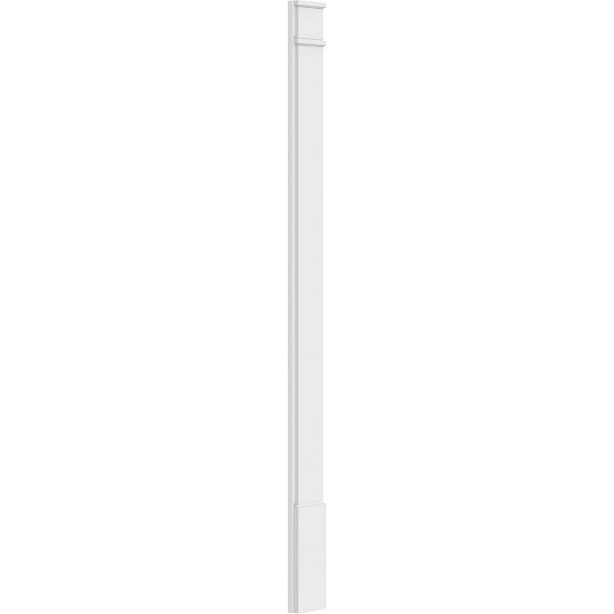 Plain PVC Pilaster with Standard Capital & Base (Pair) B278