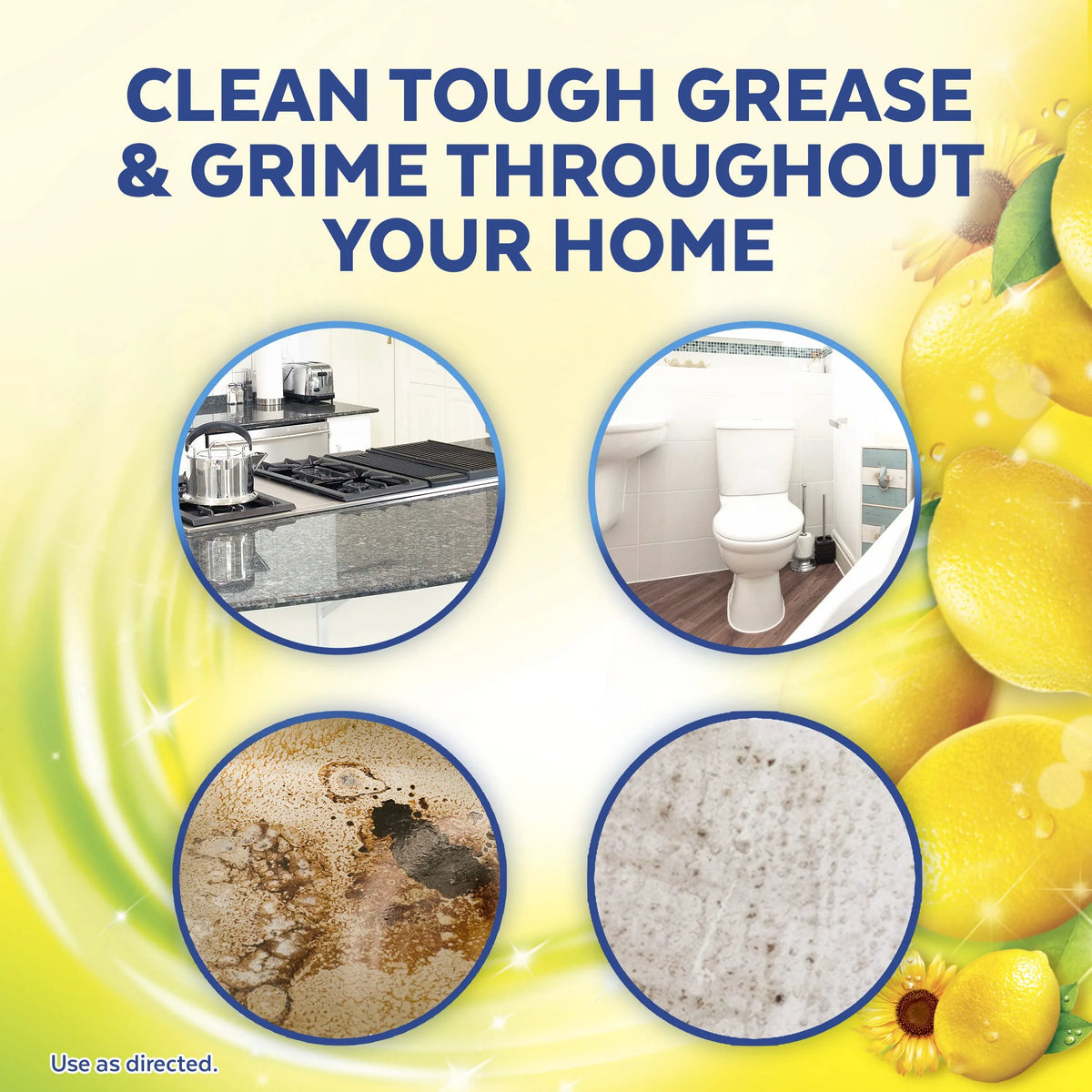 Multi-Surface Cleaner Sparkling Lemon And Sunflower Essence 40 Fl Oz Pack Of 3 P41837