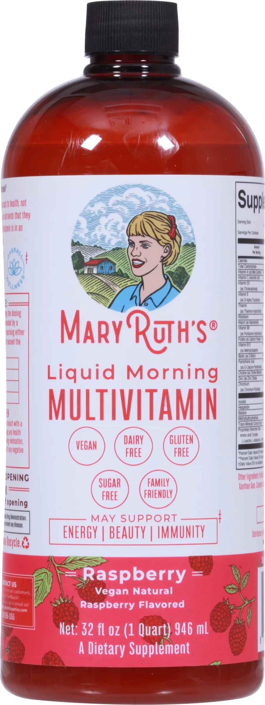 Raspberry Liquid Morning Multivitamin 32 Fl. Oz. Q711341