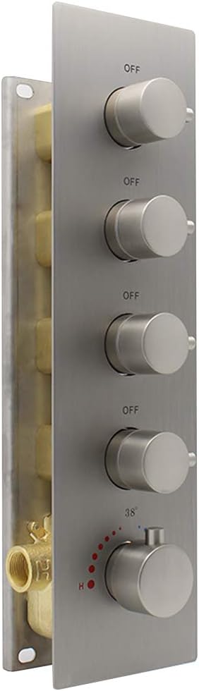3-way Brass Thermostatic Shower Valve F28622