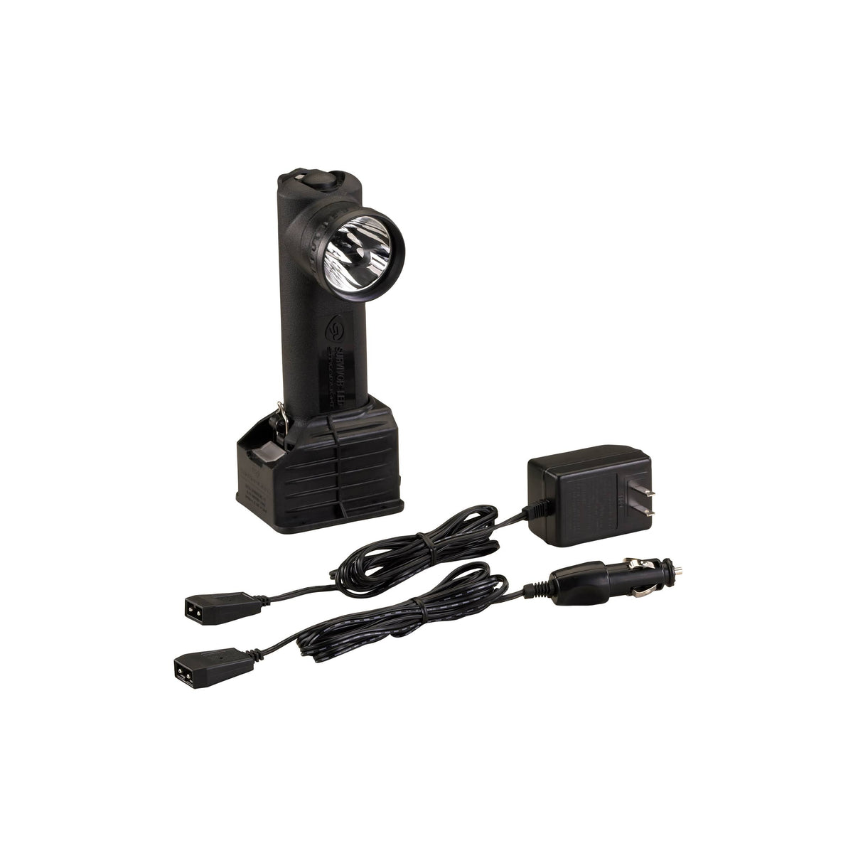 Rechargeable Flashlight with 12V Charger Black O708669