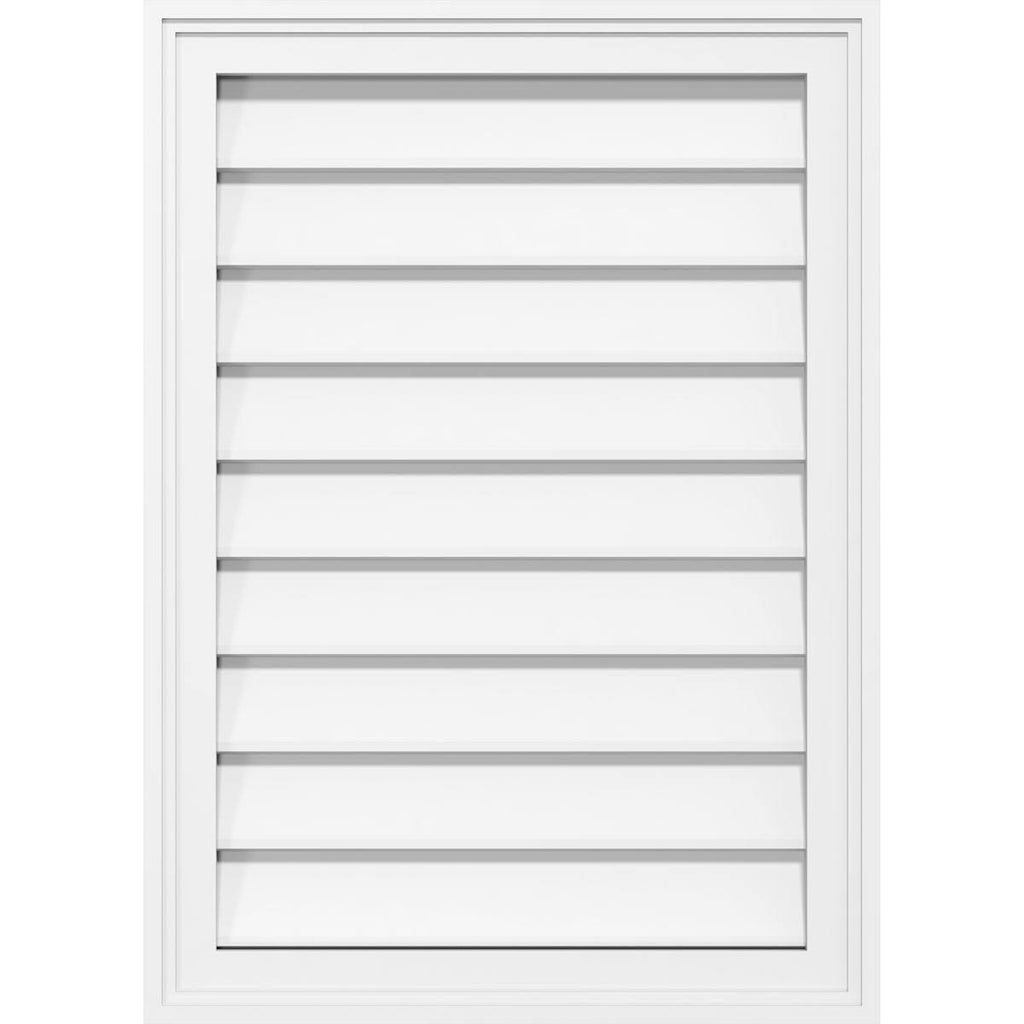 Vertical Surface Mount PVC Gable Vent N845448