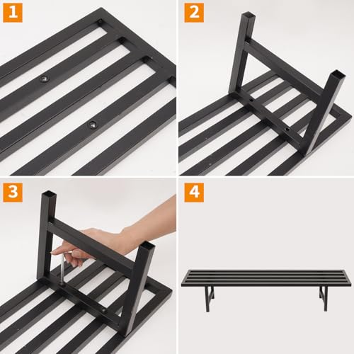 Metal Plant Stand, 45.4" L x 8.66" W x 7.9" H, 220 LB Capacity P132