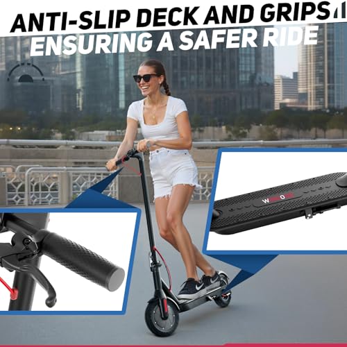 19MPH 17-Mile Range 430W Peak Motor Foldable Electric Scooter with 10" Tires & Dual Braking System F5212