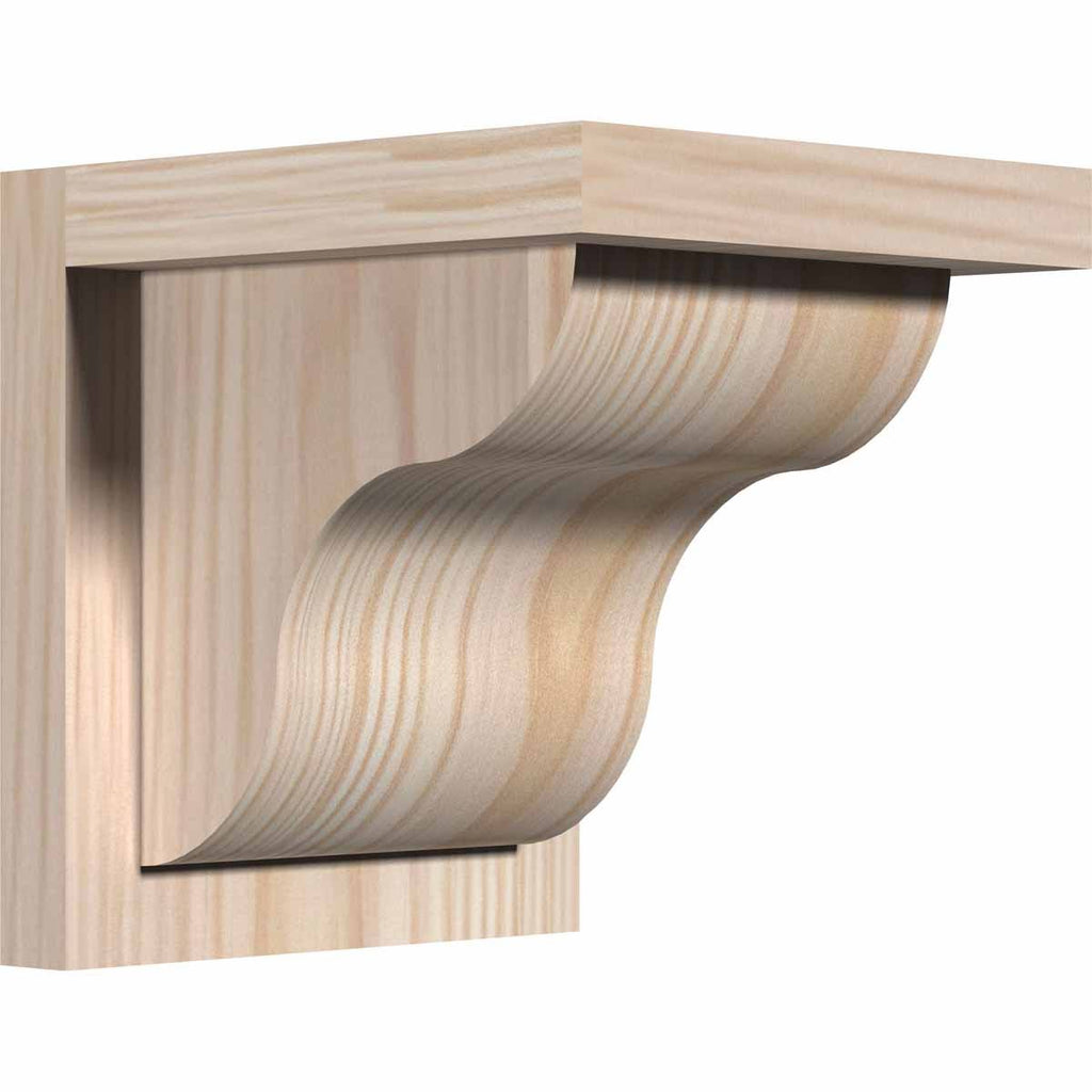 Carmel Smooth Corbel with Backplate N6333