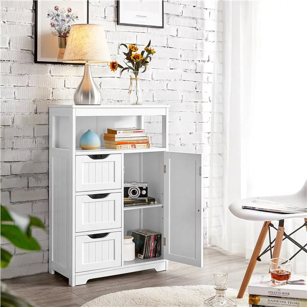 White Wooden Floor Cabinet Z866