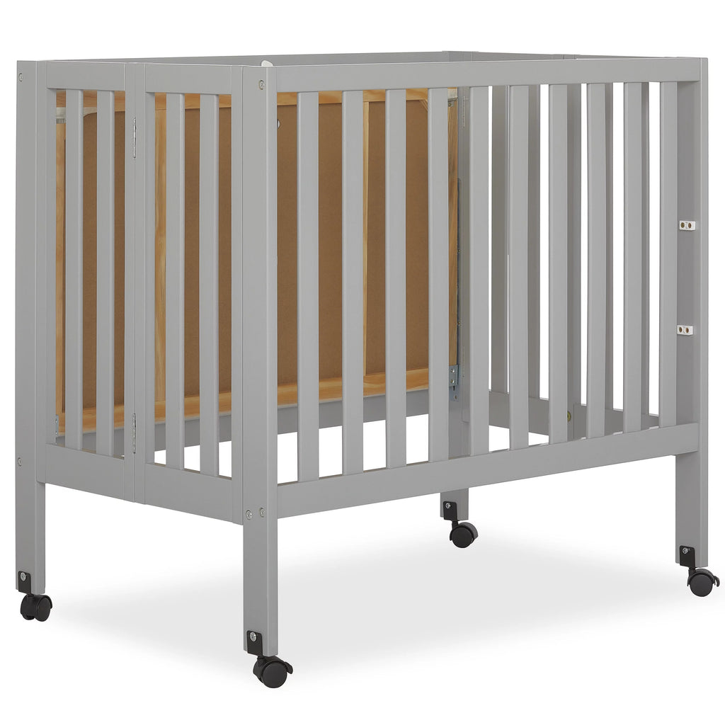Pebble Grey Folding Crib V7402
