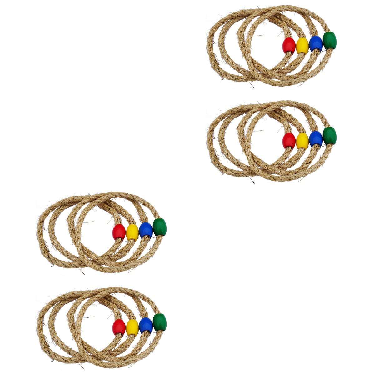 16 PCS Wooden Ring Toss Game I489