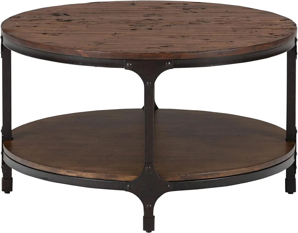 Pine Wood Round Coffee Table A94051