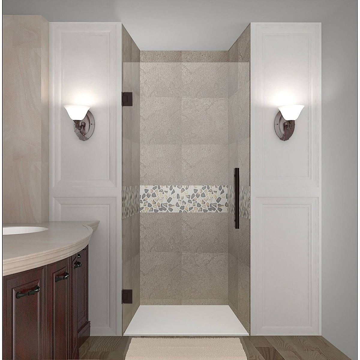 Hinged Frameless Shower Door D8708