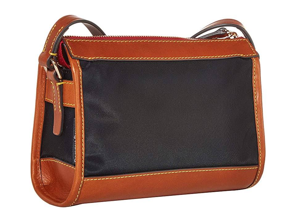 Black/Gold Nylon Zip Crossbody B2726