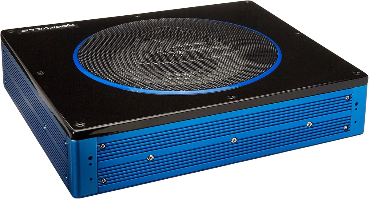 10 800 Watt Slim Low Profile Powered Car Subwoofer G364