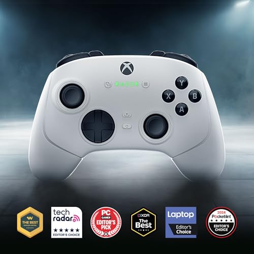 White Wireless Gaming Controller with 6 Remappable Buttons L776750