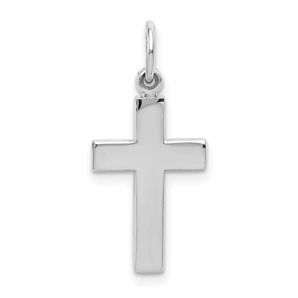White Gold Latin Cross Pendant T383288