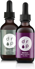 Liquid Elderberry Drops and Vitamin D3+K2 Drops Bundle I954166