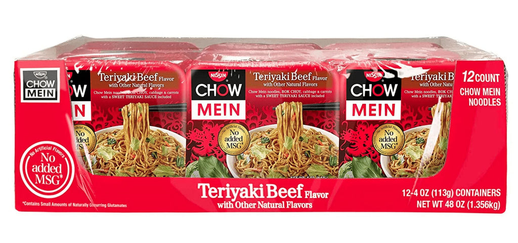 4.0 Ounce Pack of 12 Teriyaki Beef Chow Mein E563