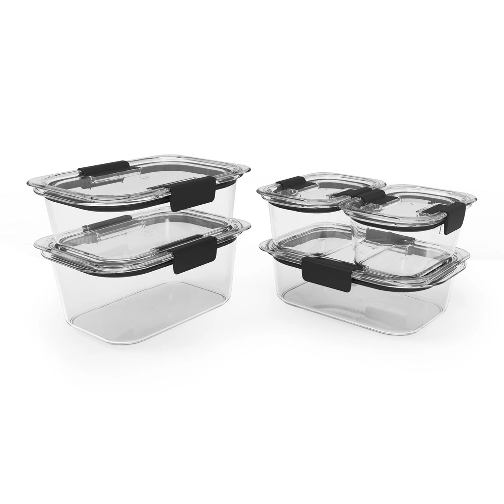 10-Piece Clear Airtight Food Storage Containers J702359