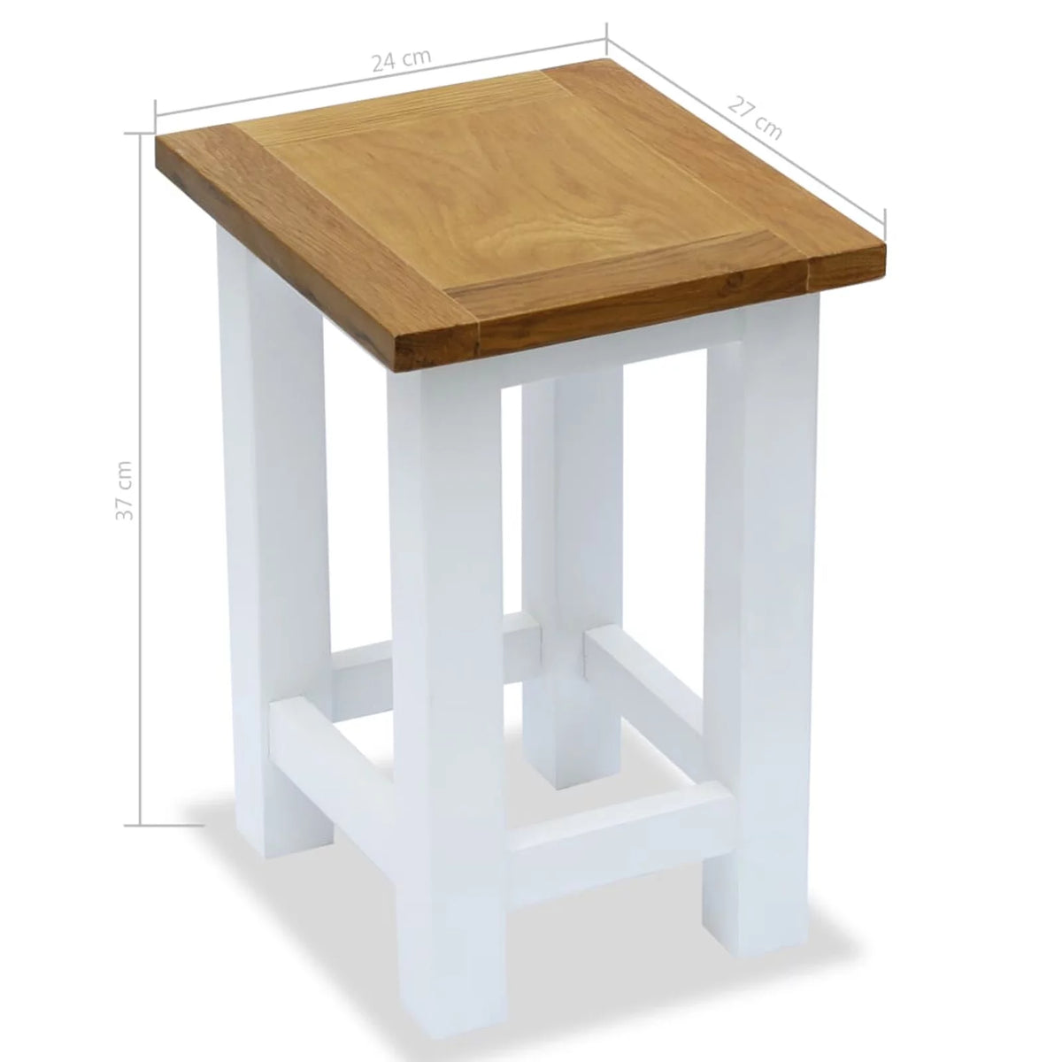 Solid Oak Wood End Table A483
