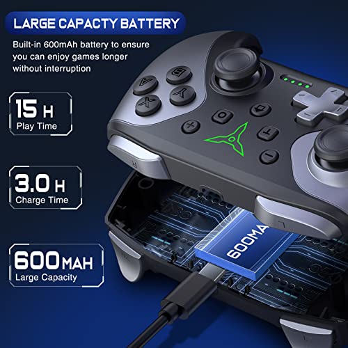 Wireless Switch Controller with Back Buttons, Programmable, Turbo Function Y737028