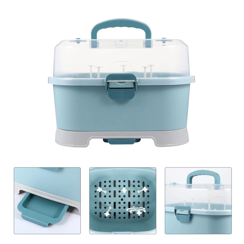 Milk Bottle Case Baby Bottle Drying Rack Box Baby Supplies Container J508
